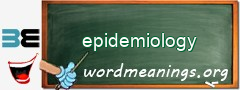 WordMeaning blackboard for epidemiology